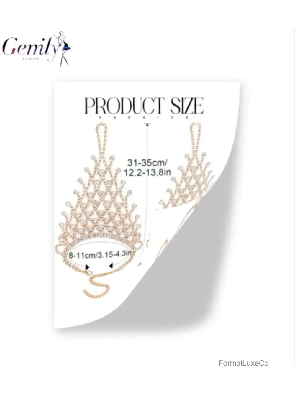 Fingerless Rhinestone Gloves Metallic Hand Jewelry Women Party